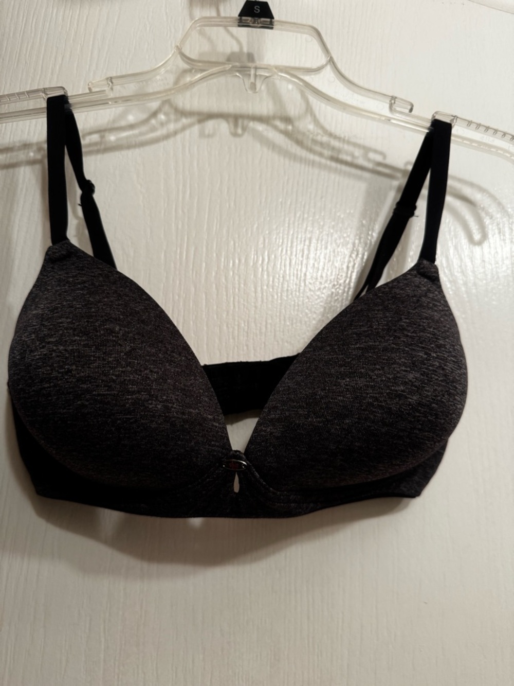 Comfy Dark Heather Gray Padded Bra
